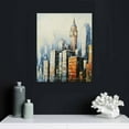 thumbnail image 4 of Nawypu New York City Wall Art: NYC Skyline Canvas Pictures Wall Decor City View Painting Cityscape Artwork Abstract New York Vintage Poster for Living Room Framed, 4 of 4