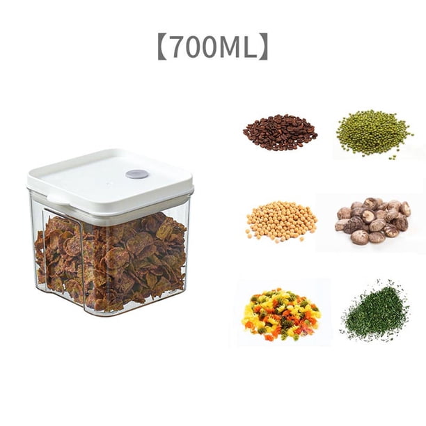 Xihbxyly Recipientes Herméticos para Almacenar Alimentos, Diseño de Hebilla Transparente, Mantienen Los Alimentos Secos Frescos Por Más Tiempo, Frascos Apilables Que Ahorran Espacio, Organización de