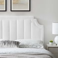 thumbnail image 4 of Modway Alyona Channel Tufted Performance Velvet Full/Queen Headboard in White, 4 of 11
