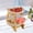 Khaki, variant on 2 Tier Fruit Basket Bamboo Ceramic Fruit Storage Bowl Kitchen Snack Organizer