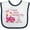 White and Navy, variant on Inktastic I Have Been Promoted to Big Sister Pink Girls Baby Bib
