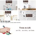 thumbnail image 4 of SELEAD Hanging Photo Display for Wall DIY Picture Board - This Is Us Our Life Our Story Our Home Sign Picture Holder with Clips, Rustic Wooden Home Decor for Family Housewarming Gifts, 15.7 x 6.3, 4 of 7