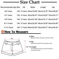thumbnail image 3 of Girls Shorts Elastic Waist Wide Leg Knee Length Shorts for Kids, 3 of 6