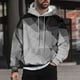 thumbnail image 1 of Sudadera con capucha para hombre, estilo casual, con cuello redondo, estampado, manga larga, blusa de poliéster, 1 of 5
