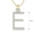 thumbnail image 5 of SuperJeweler E Initial Necklace In 14 Karat Yellow Gold With 20 Diamonds, With Free 18 Inch Chain, For Women, 5 of 6