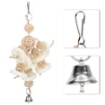 thumbnail image 1 of AMONIDA Hanging Chew Toy Loofah With Rattan Ball Swing Toy For Large Medium Parrots Bird, 1 of 8