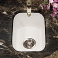 thumbnail image 2 of Houzer Platus 13 in White Fireclay Undermount Rectangle Single Bowl Bar Sink - PTB-1318 WH, 2 of 8