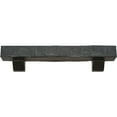 thumbnail image 2 of Ekena Millwork 8"H x 8"D x 60"W Hand Hewn Faux Wood Fireplace Mantel Kit with Ashford Corbels, Aged Ash, 2 of 10