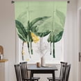 thumbnail image 3 of Palm Leaves Tropical Balloon Curtains for Windows, Bedroom Curtains 54 Inch Length, Green Botanical Summer Green Ombre Tie Up Curtains Panels Thermal Insulated Bathroom Curtains Window 42"x54", 3 of 8