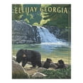 thumbnail image 2 of Ellijay, Georgia, Bear Family and Waterfall (1000 Piece Puzzle, Size 19x27, Challenging Jigsaw Puzzle for Adults and Family, Made in USA), 2 of 4