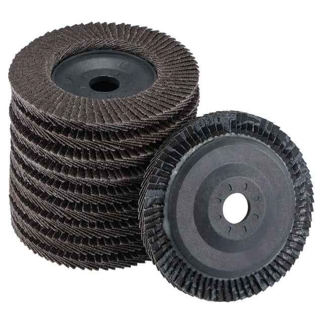 Unique Bargains 4 Inch Flap Disc 80 Grit Sanding Grinding Wheels Silicon Carbide Abrasive 10 Pack
