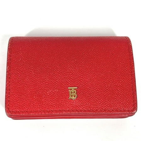 Pre-Owned Burberry Wallet Compact Wallet Folded wallet Red (Good)