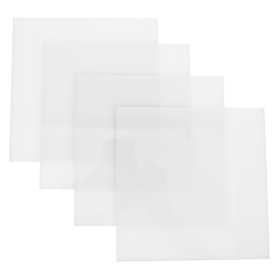 WESIEVYA Ceiling Light Diffuser White Acrylic Easy Installation for Modern Home Setups 4Pcs
