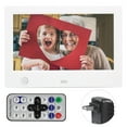 thumbnail image 2 of 7in HD Digital Photo Frame - 800x480 High Definition - Electronic Album with Body Sensor Function - Smart Picture Frame Video Player Display Screen, 16:9, 2 of 7