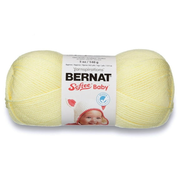 Bernat® Fil Softee® Baby™, Acrylique #3 DK, 5oz/140g, 362 Yards Fil haut de gamme doux et facile d'entretien