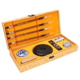 thumbnail image 1 of Chinese Traditional Calligraphy Set With Brush Pen, Special Ink Pad, Ceramic Pen Holder - Convenient Storage Case For Beginners, 1 of 8