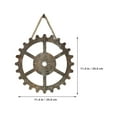 thumbnail image 5 of unbranded 4Pcs Industrial Wall Art Industrial Wall Decor Wooden Wheels Industrial Gear Decor Wall Gear Decor, 5 of 8