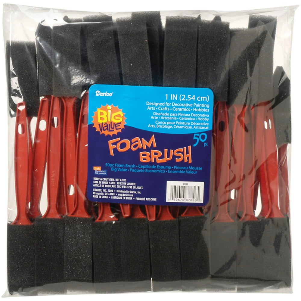 Foam Brushes 50/Pkg1" Width
