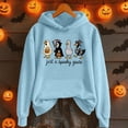 thumbnail image 3 of Goose Pumpkin Halloween Hoodies for Women 2025 Funny Goose Graphic Hoodie Halloween Sweatshirt Pullover Tops, 3 of 4