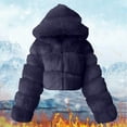 thumbnail image 3 of Women's Hooded Jacket Cozy Long Sleeve Winter Outerwear For Thermal Comfort And Style, 3 of 4