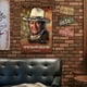 thumbnail image 5 of Placa Metal Vintage Actor John Wayne Pintura Hierro Rectangular Arte Pared 30x40cm, 5 of 9