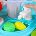 thumbnail image 5 of Kids Play Kitchen Set, Toddler Kitchen Playset with Sound & Light, Cooking Stove with Steam, Play Food Toy and Kitchen Accessories, Kitchen Toy for Kids Girls Boys Pink, 5 of 8