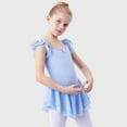 thumbnail image 2 of Dance Leotard for Girls Toddler Ballet Leotards with Skirt Flutter Sleeve Ballet Dress Dance Outfit, 2 of 5