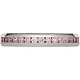 thumbnail image 3 of Stainless Steel Polished 4mm October Pink Cz Ring (Size 6) Made In China sr138-6, 3 of 5