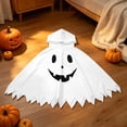 thumbnail image 2 of Arlun Boys Girls Halloween Hooded Capes Cute Ghost Face Printed Capes Kids Dress up Cosplay Party Pumpkin Capelet 2026 Spooky Season Stage Performances Clothes H-White XS, 2 of 8