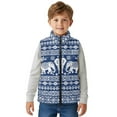 thumbnail image 5 of Xixirimido Ethnic Tribe Elephants Pattern Kids Zip-up Vest for Girls Boys Sleeveless Fleece Vest with Pockets Stand Collar Jacket Kids Fall Winter Outwear for 4T, 5 of 7