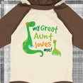 thumbnail image 4 of Inktastic My Great Aunt Loves Me Boys Long Sleeve Baby Bodysuit, 4 of 5