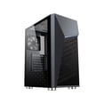 thumbnail image 2 of DIYPC Rainbow-Flash-G1 Black USB3.0 Steel ATX Mid Tower Gaming Computer Case w/ Tempered Glass Panel and Addressable RGB LED Strip, 2 of 5