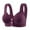 Purple, variant on Fsqjgq Cotton Bras for Women Plus Size Comfort Underwear Front Closure Full Coverage Wireless Bras Seamless Back Support Push Up Bra Bralettes Everyday Bra 42