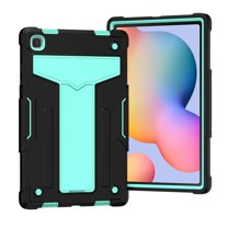 Dteck Case for Samsung Galaxy Tab A7 10.4" SM-T500 T505 (2020 Released) 10.4-inch,Shockproof 3-layer-protection Hybrid Rubber Hard PC Back Protective Kickstand Cover,Black Mint