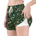 thumbnail image 4 of FORMRS Womens Swim Shorts Mesh Liner Quick Dry Casual Beach Board Bottom with Pockets, Sizes S-2XL, Green Forest Pattern, 4 of 9
