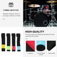 thumbnail image 4 of Mobutofu 4pcs Quiet Cymbals Drum Accessories Volume Control Red, 4 of 5