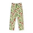 thumbnail image 2 of Vsdgher Finger Lime Fruits Print Mens Pajama Pants Sleep & Lounge Pants, PJ Bottoms With elastic waistb and Pockets, 2 of 5