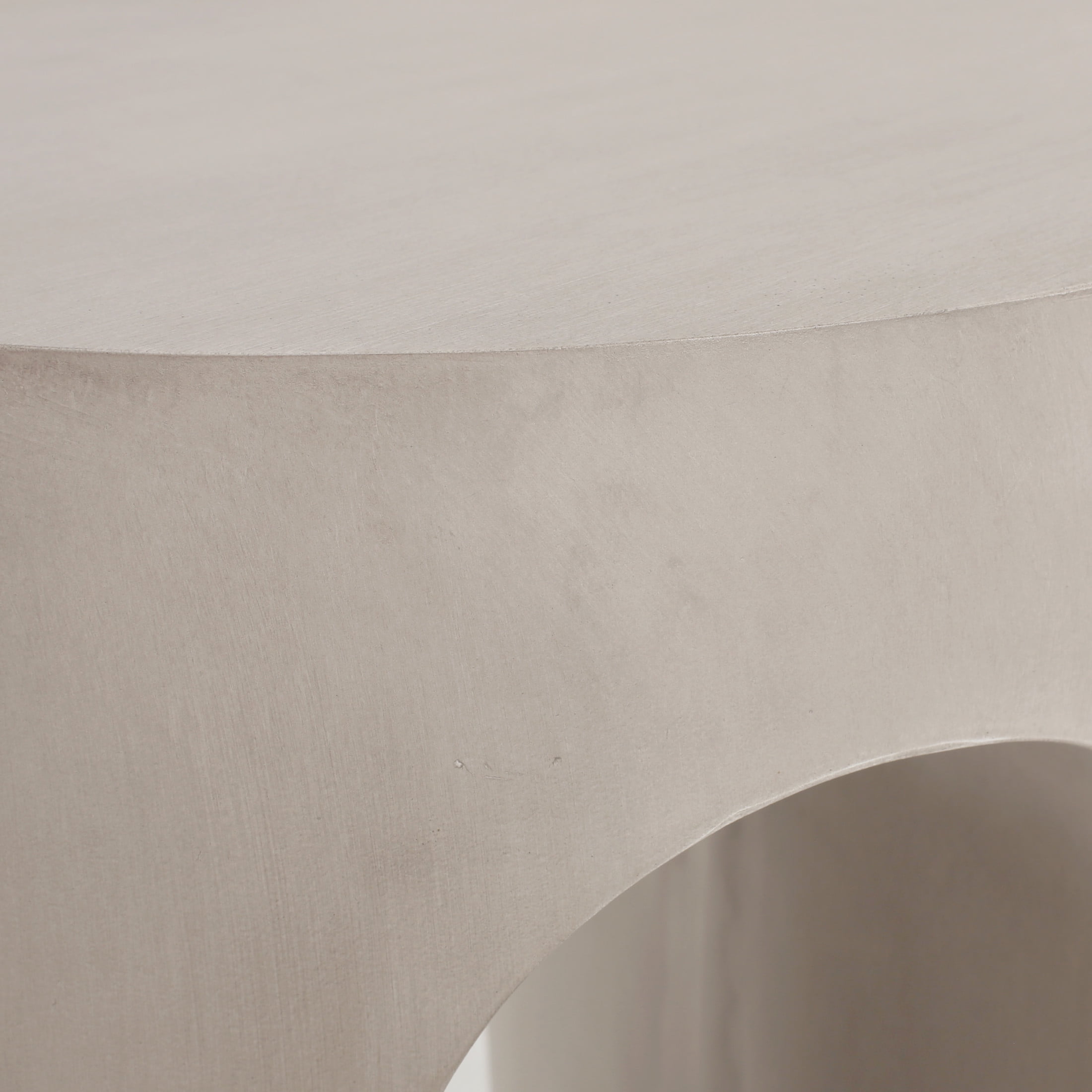 Stylish Round U-Shaped Concrete Side Table
