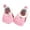 Pink, variant on Toddler Baby Boys Girls Winter Warm Cartoon Crib Shoes Indoor Slipper Socks