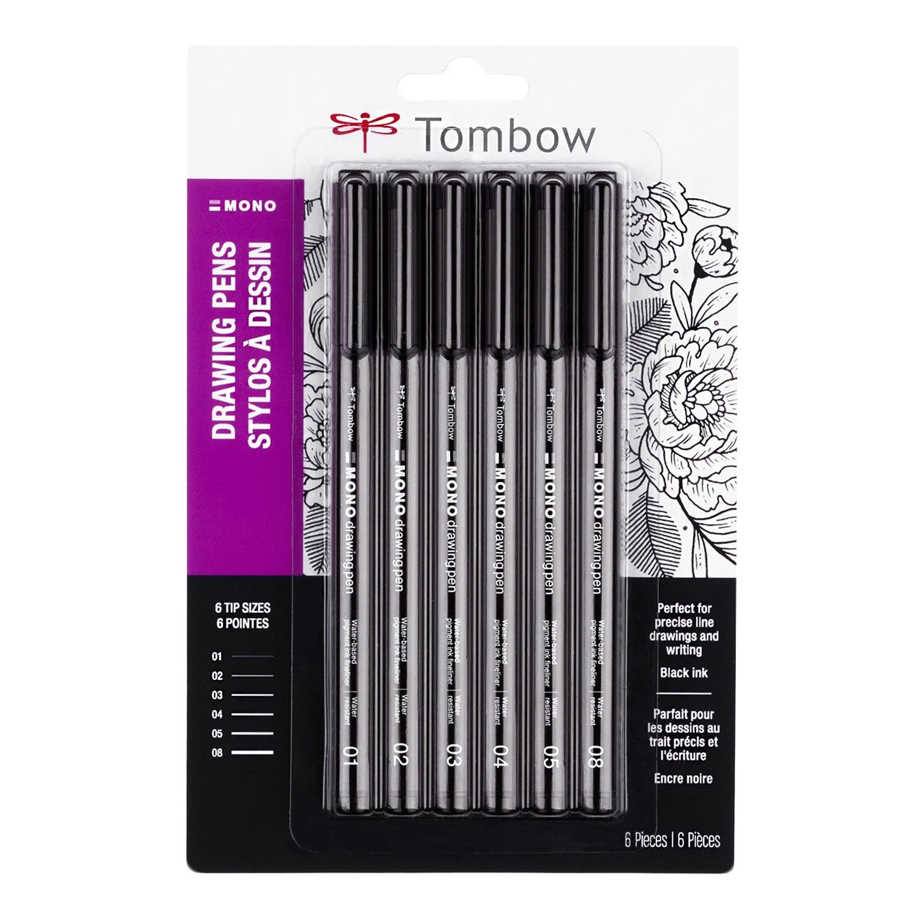 MONO J Drawing Pencil Set, 6-Pack