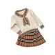 thumbnail image 4 of Jumpingount Conjunto de y suéter de estilo escolar para niña, conjunto de Tops de punto para banquete de viaje y senderismo de otoño, Type2 NO2, 4 of 6
