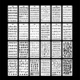 thumbnail image 3 of 24 PCS Letter and Number Stencils Alphabet Stencil for A5 Bullet Journal Supplies Scrapbooking Painting Drawing Craft for Notebook, Diary, Scrapbook, DIY Drawing Template - 4.×7in, 3 of 7