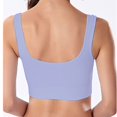 thumbnail image 4 of Womens Bras Large Size Push-Up Yoga Fitness Running Shockproof Sports Bra Wireless Bras for Women Purple M, 4 of 7
