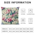 thumbnail image 5 of COMIO  Spring Colorful Flowers Eucalyptus Butterfly Throw Pillow Cover, Spring Cushion Case for Sofa Couch White, 5 of 5