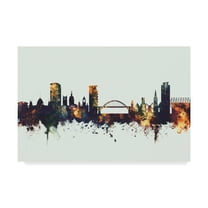 Trademark Fine Art 'Sunderland England Skyline IV' Canvas Art by Michael Tompsett