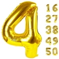 thumbnail image 5 of Balloon Kelfuoya Gold Number 24, lámina de mylar de 40 pulgadas, 5 of 5