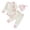 Pink, variant on Staki Newborn Girl Outfits Baby Girl Fall Outfits Newborn Long Sleeve Bodysuit Pants Toddler Winter Clothes 12 18 Months(Pink, 12-18 Months)