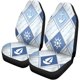 thumbnail image 1 of ABPHQTO Juego de 2 fundas para asientos de coche ancla timón Universal Auto asientos delanteros Protector apto para coche, SUV sedán, camión, 1 of 4