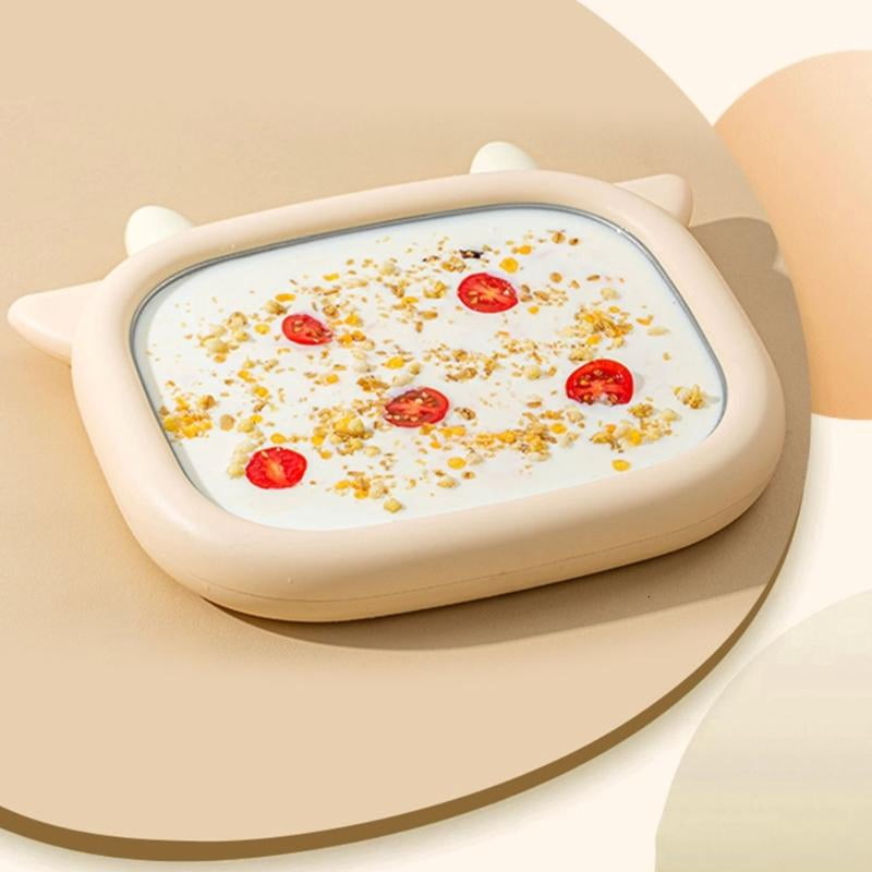 CEORPER Portable Home Rolled Ice Cream Maker Stainless Steel Fried Yogurt Machine