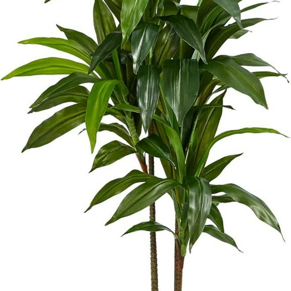 Nearly Natural 48in Dracaena Silk Plant (Real Touch) Green